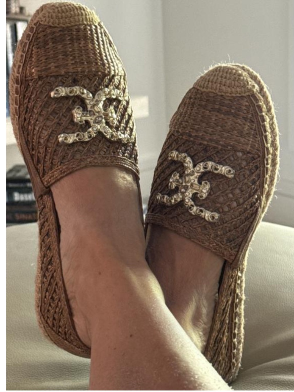 Sam Edelman Khiara Emblem Embellished Espadrille Flats, Size 7.5 - Picture 10 of 10
